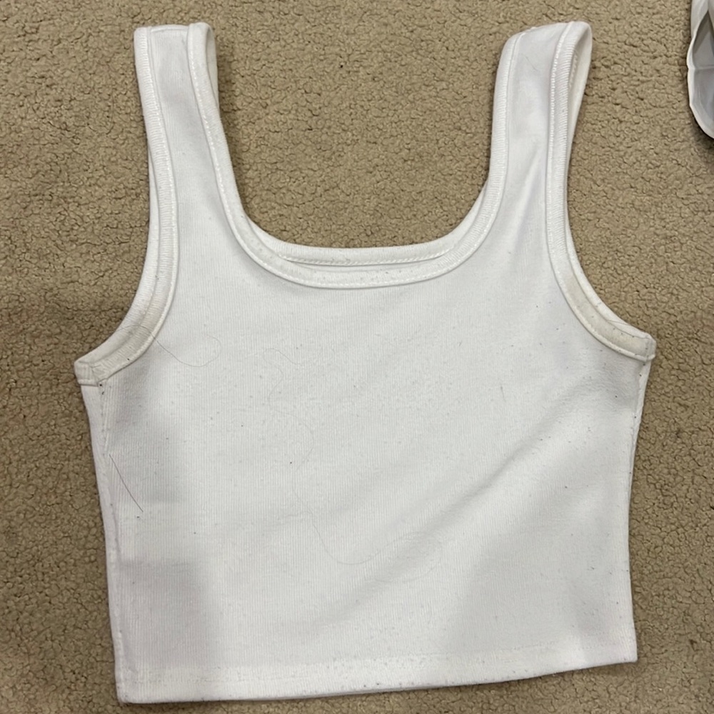 White tank top